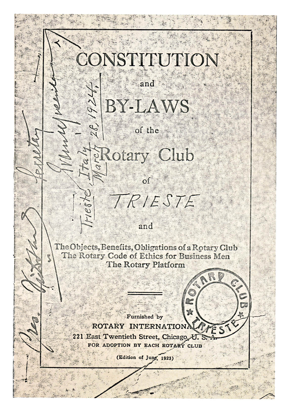 CONSTITUTION Rotary Club Trieste