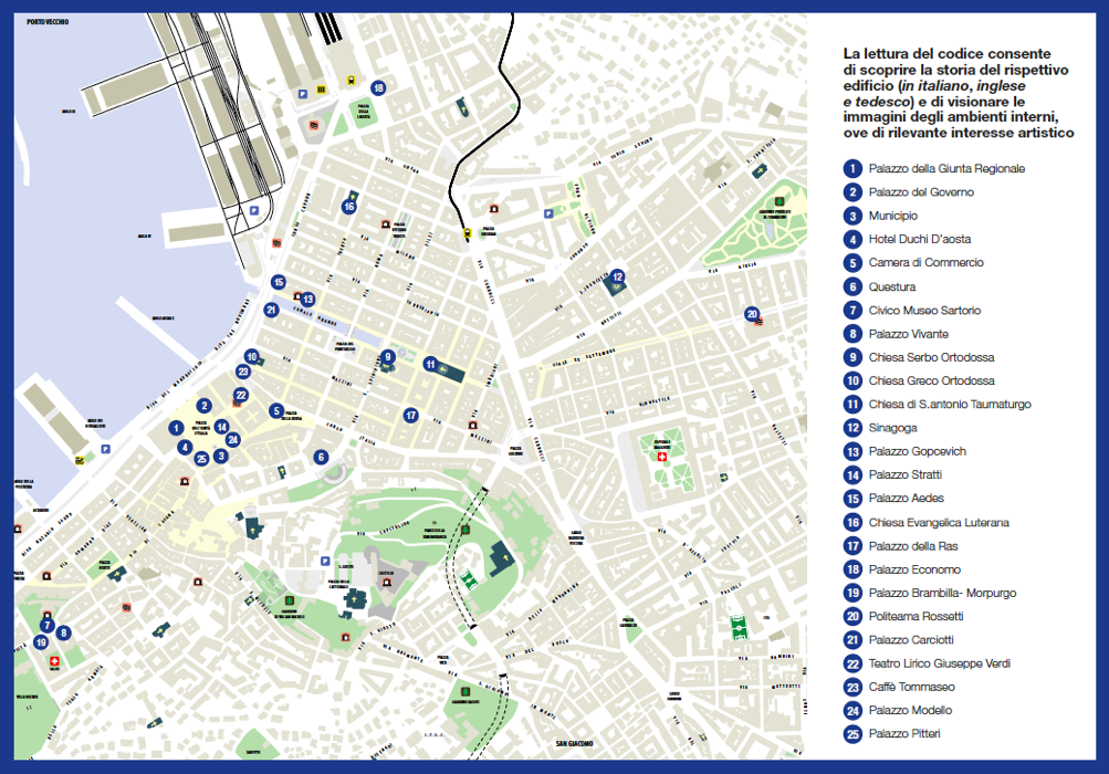 progetto qrcode - mappa Trieste