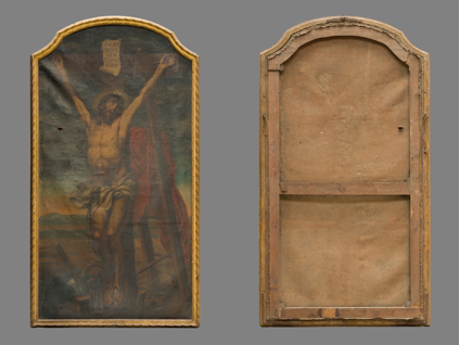 restauro quadro Crocifissione